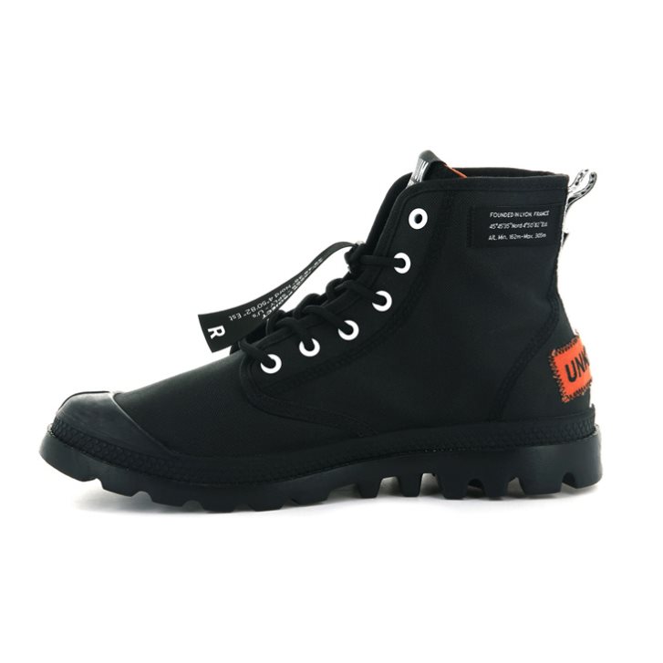 Pánské Boty Palladium Pampa Lite Overlab Černé | CZ HSA-76P